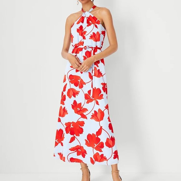 Ann Taylor Dresses & Skirts - Ann Taylor Floral Halter Maxi Dress